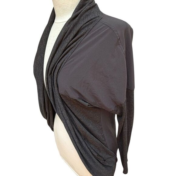 The North Face Cardigan Black Shawl Long Sleeve Sweater Top Women's size XS - Picture 2 of 11